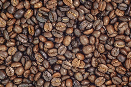 roasted coffee beansの写真素材