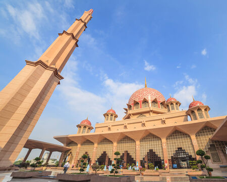 Putra Mosque located in Putrajaya city the new Federal Territory of Malaysiaのeditorial素材