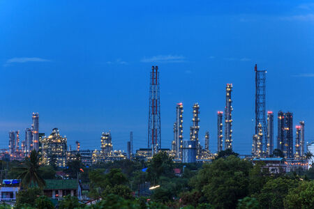 oil refineryの写真素材