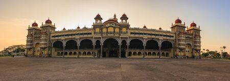 sunset at Mysore Palace - Mysore - Indiaのeditorial素材