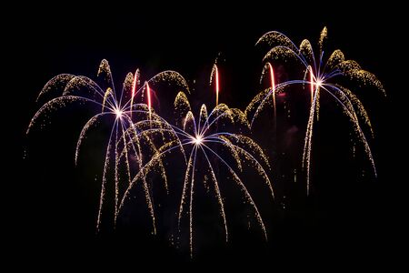 Fireworks display celebrationの写真素材