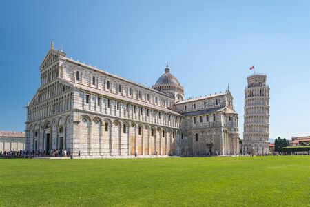 Leaning tower of Pisa and Duomo , Italyのeditorial素材