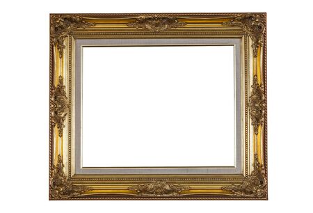 Golden picture frame