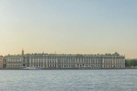 Saint Petersburg Russia, city skyline at Winter Palaceの写真素材