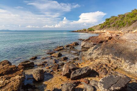 Rayong Thailand, sea rock landscape