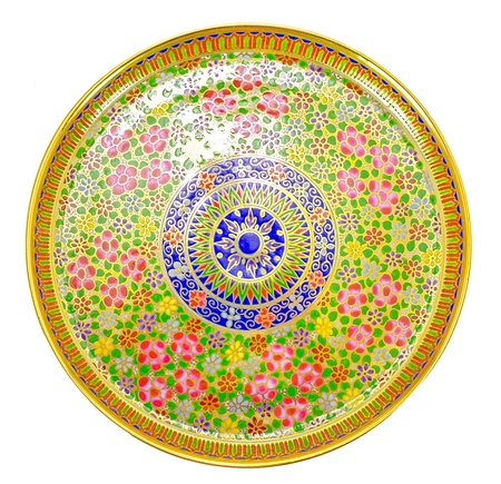 tray of thai tea cupの写真素材