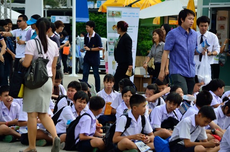 BANGKOK - JAN 10-22:BOI fair 2011 Big festival the achievements of Thai industry in the areas of technology and innovation concept "Going Green for the Future" , 10-22 January 2012のeditorial素材