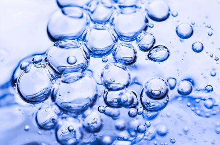 closeup of bubbles in waterのeditorial素材