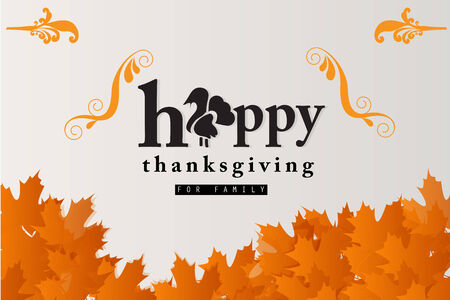 happy thanksgivingのイラスト素材