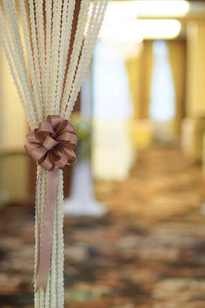 Ribbon at the blind, Home decorationの写真素材