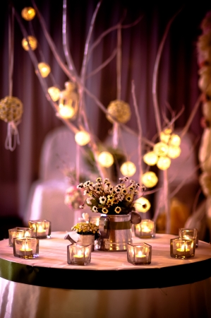 The decoration in a wedding ceremonyの写真素材