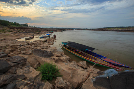 Sampanbok khong riverの写真素材