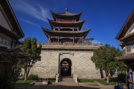 architecture and landscape at Erhai lake Dali,, Yunnan province, Chinaのeditorial素材