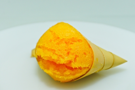 Thai sweets On white backgroundの写真素材