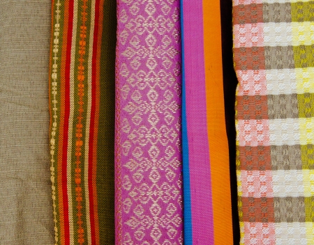 Hand woven fabricsの写真素材