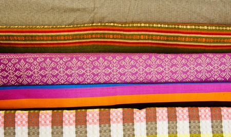 Hand woven fabricsの写真素材