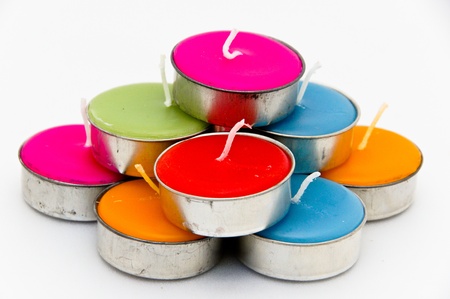 Spa candle for relaxation.の写真素材