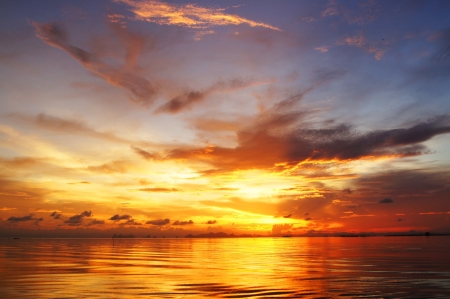 sunset sky, thailand.の写真素材