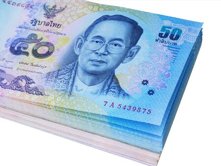 Close up of Thai money.の写真素材