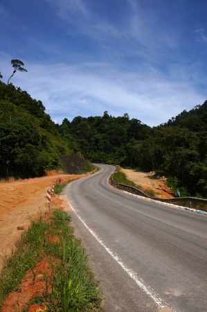 Winding Road is rebuilt の写真素材