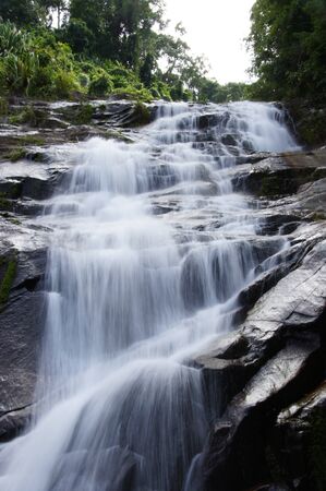 waterfall and rocks, Thailand