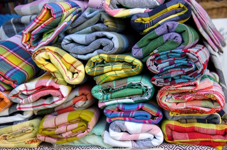 Hand woven fabricsの写真素材