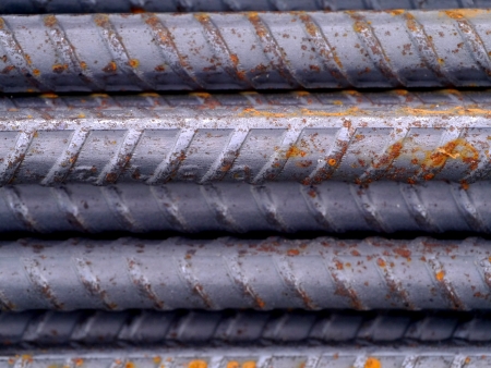 Steel bars for construction.の写真素材