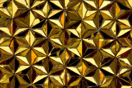golden glass seamless mosaicの写真素材
