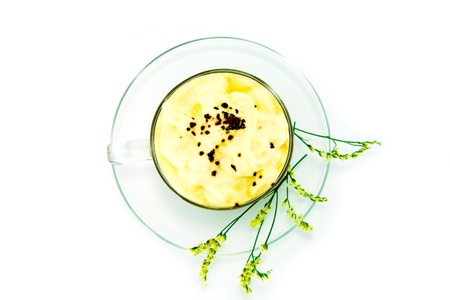 True Brazilian Arabica Coffee with whipped cream 