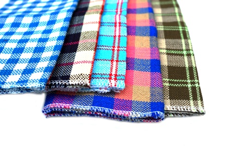 Cotton woven by hand in the local industry.の写真素材