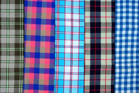 Cotton woven by hand in the local industry.の写真素材