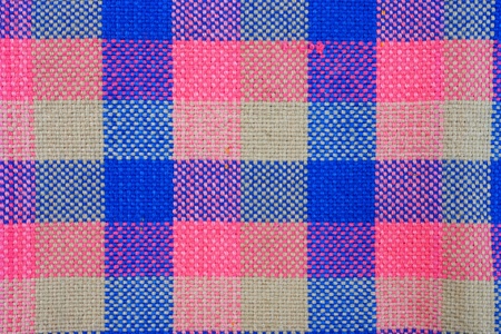 Cotton woven by hand in the local industry.