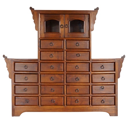 Antique wooden box の写真素材