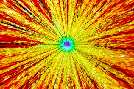 brushstrokes of different colors on a canvasの写真素材