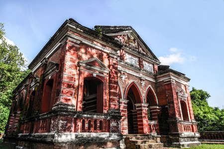 Old building in Historic Site on the mountain, southern Thailand.の写真素材