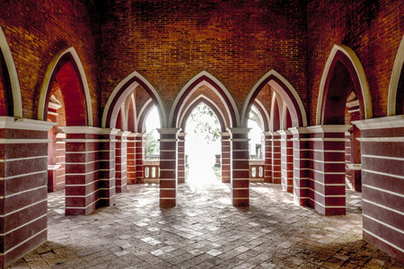 Old building in Historic Site on the mountain, southern Thailand.の写真素材