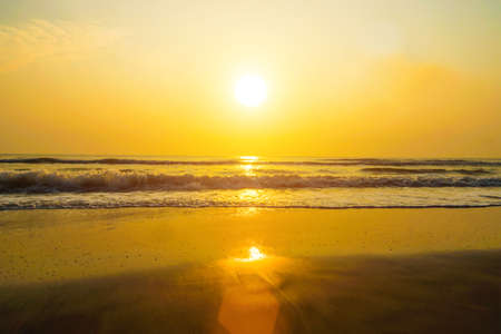 Morning on the beach at Thailand.の写真素材