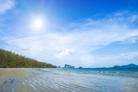 Tropical beach. Sky and sea. Thailand.の写真素材