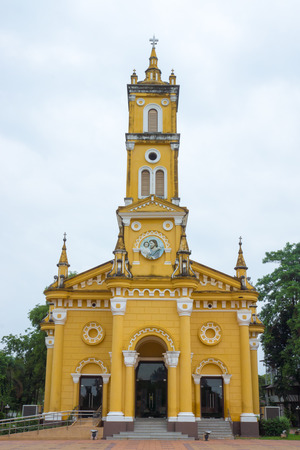 Ancient Church, Ayutthaya, (Thailand)の写真素材