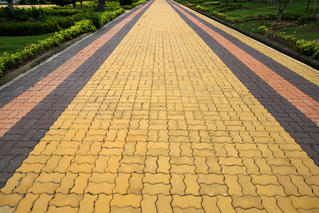 The brick walkway