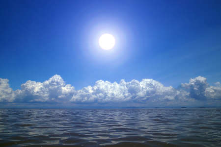 blue sky with cloudの写真素材