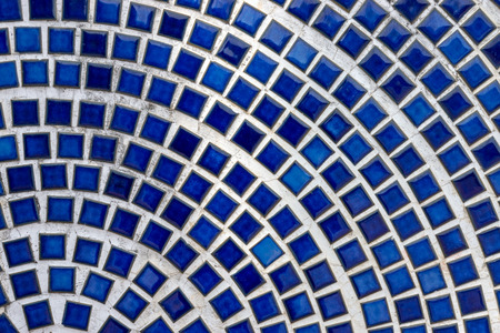 Blue Mosaic wall