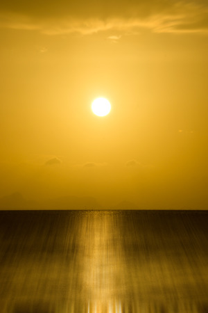 Sunset with beautiful skyの写真素材