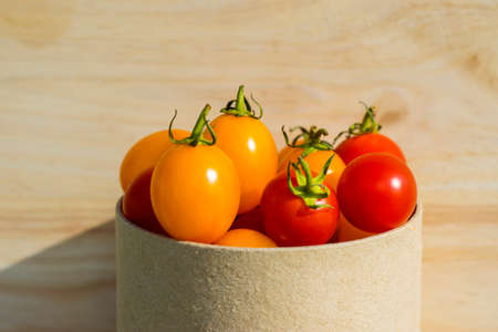 Small Red and Yellow tomato.の写真素材