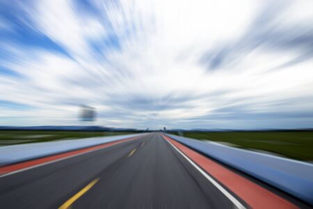 Motion on the road.
