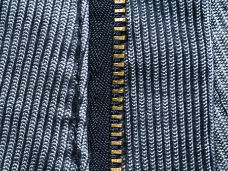 Old jeans background with zip.の写真素材