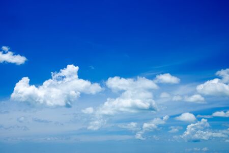 Blue sky with white could