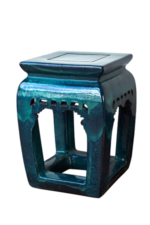 Chinese ceramic chairs in the Songkhla National Museum, At Songkhla, Thailand.のeditorial素材