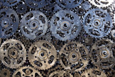Design of metal gears for decoration.の写真素材