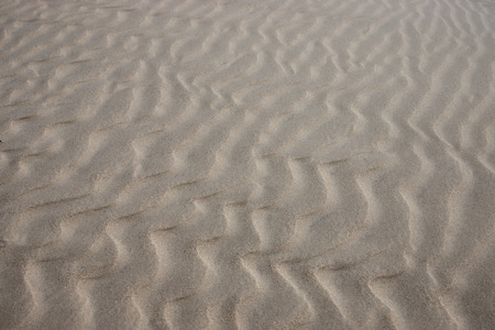 Lines in the sand of a beach. Out of focus image.
